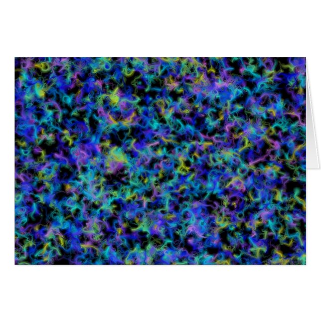 explosionen i färg hälsningskort (Framsidan Horizontal)