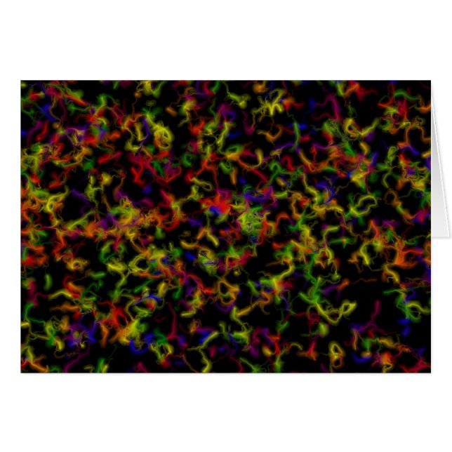 explosionen i färg hälsningskort (Framsidan Horizontal)
