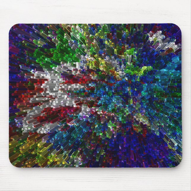 Explosionen i Färg!  ~ Mousepad Musmatta (Framsidan)