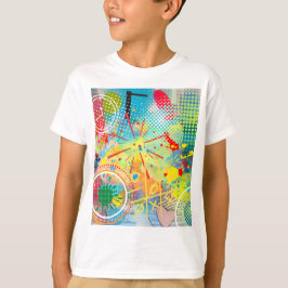 Explosionssamling i färg t shirt