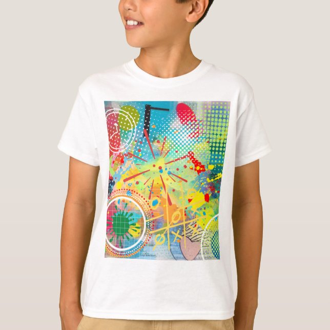 Explosionssamling i färg t shirt (Framsida)