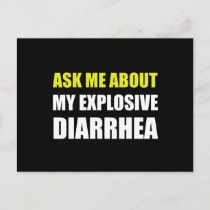 Explosiv diarré vykort