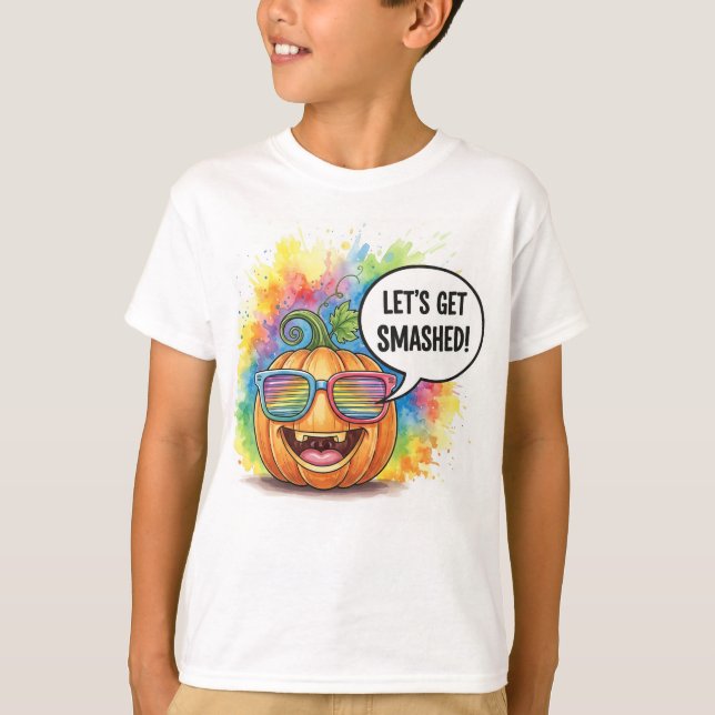  Explosive Pumpkin, by Natasha Us   T Shirt (Framsida)