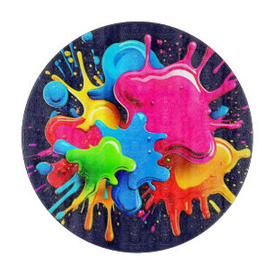 Explosivt Färg Stänk Art
