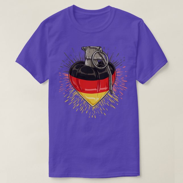 Explosivt kärlek för Tyskland T Shirt (Design framsida)