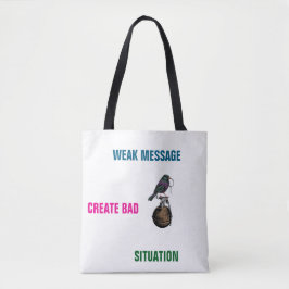 Explosivt meddelande tygkasse