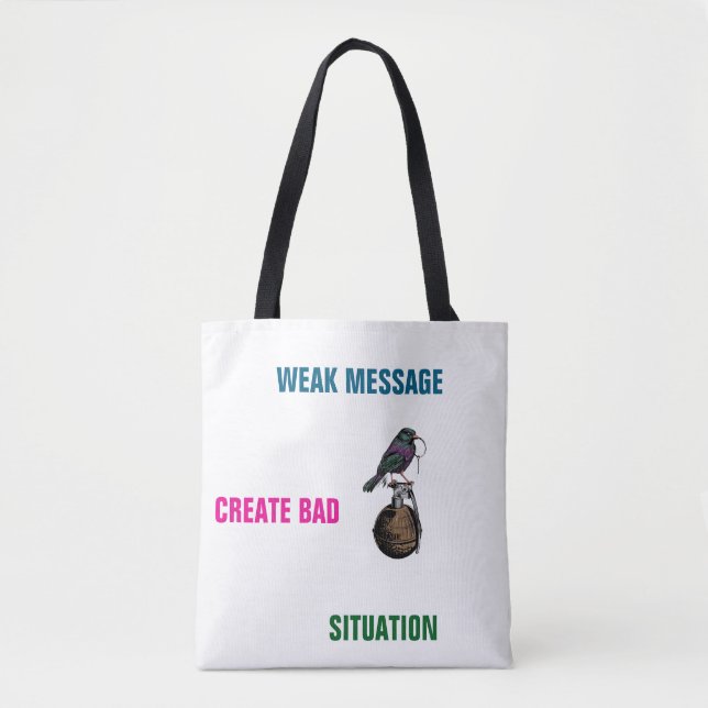 Explosivt meddelande tygkasse (Framsida)