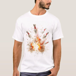 Explosivt Strejka Bowling T Shirt