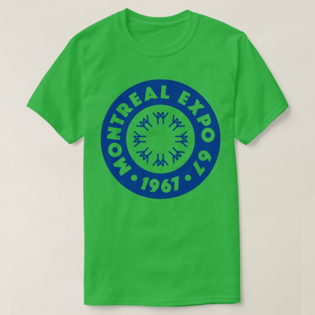 Expo 67 Montreal World Fair Circle Blue T Shirt (Design framsida)