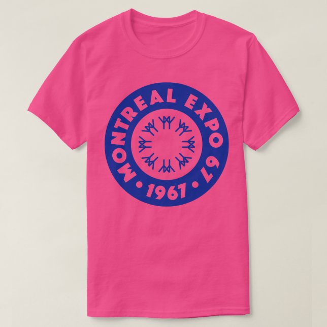 Expo 67 Montreal World Fair Circle Blue T Shirt (Design framsida)