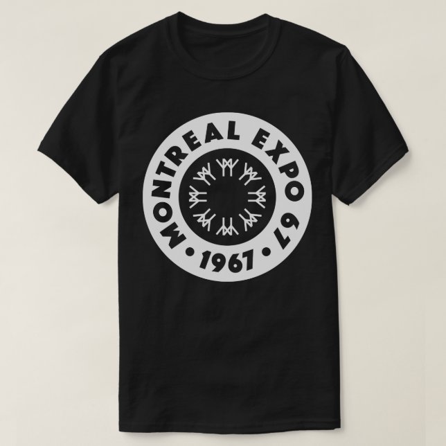 Expo 67 Montreal World Fair Circle White T Shirt (Design framsida)
