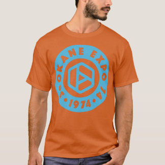 Expo 74 Spokane Worlds Fair Circle Blue T Shirt