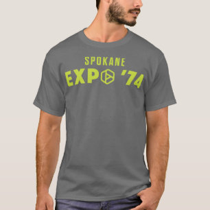 Expo 74 Spokane Worlds Fair O Icon Grönt T Shirt