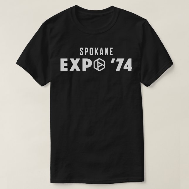 Expo 74 Spokane Worlds Fair O Icon White T Shirt (Design framsida)