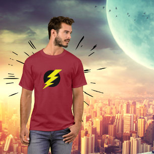 Exponera av blixt driver utslagsplatsen t-shirt