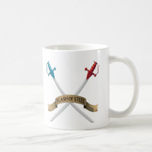 Exponera av stålsätter muggen kaffemugg
