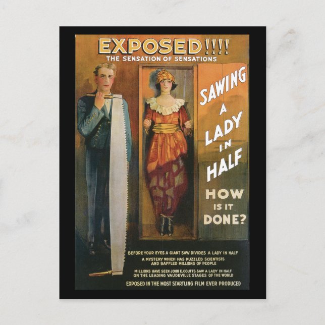 Exponerad! ~ Sensation of Sensations Vykort (Framsida)