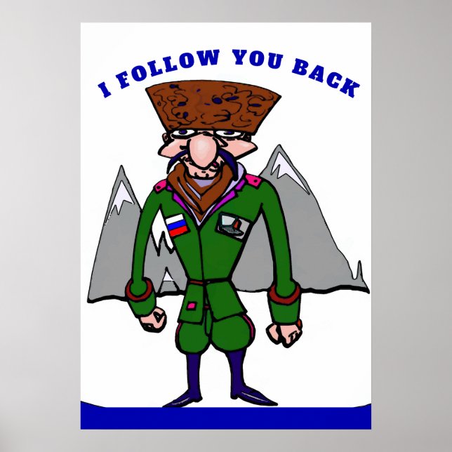 Exponerat Fånig Troll, Poster (Framsidan)