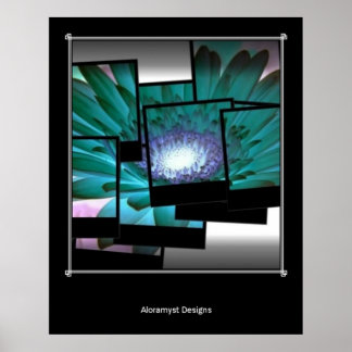 Exponering för blommigt poster