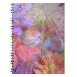 Exponering för blommor i Dubblan Fantasy Art Anteckningsbok