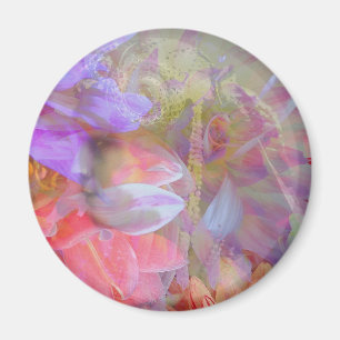 Exponering för blommor i Dubblan Fantasy Art Magnet