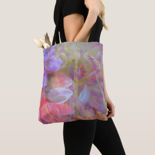 Exponering för blommor i Dubblan Fantasy Art Tygkasse