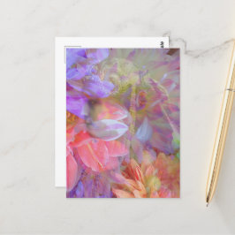 Exponering för blommor i Dubblan Fantasy Art Vykort