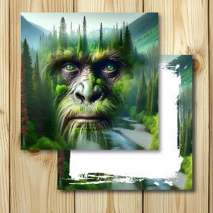 Exponering för Dubbla av Bigfoot-Sasquatch med sko