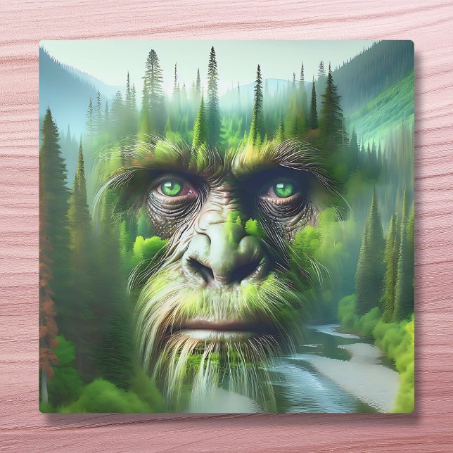 Exponering för Dubbla av Bigfoot-Sasquatch med sko Canvastryck (Skapare uppladdad)