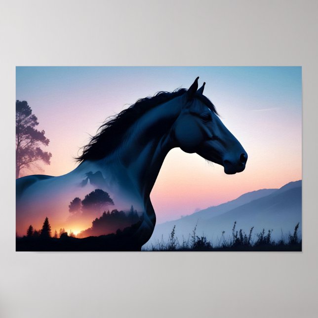 Exponering för Dubbla av djur Djurart Wilderness A Poster (Framsidan)