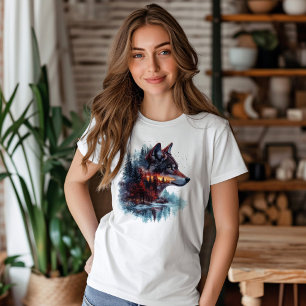 Exponering för Dubbla av varg T Shirt