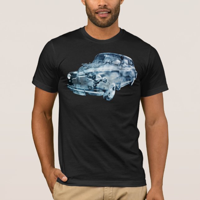 exponering för dubbla vid tvätta av bil t shirt (Framsida)
