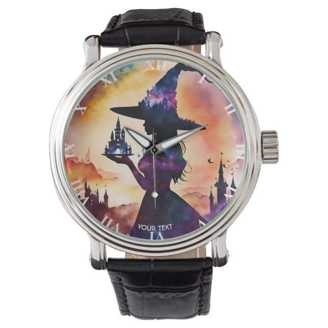 Exponering för Fantasy Cute Vivid Witch Dubbla Armbandsur (Framsida)