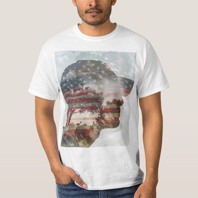 Exponering för patriotisk Dubbla T Shirt (Framsida)