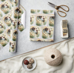 Exponering för Springer spanel och Mallard Anka Du Presentpapper