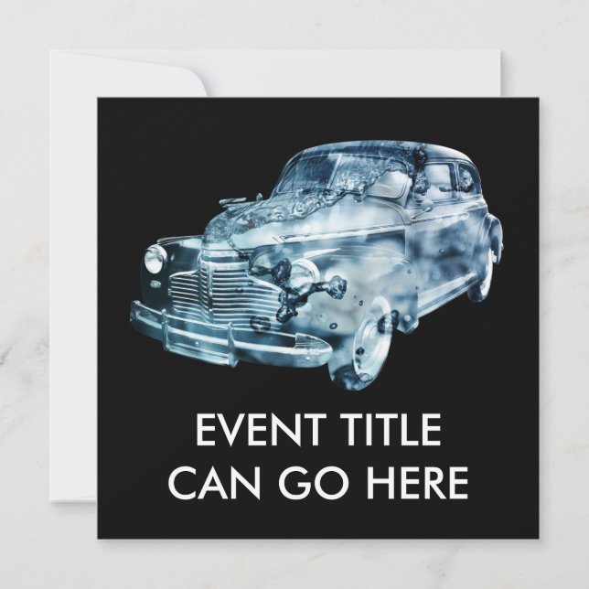 Exponering för tvättat dubbla inbjudningar (Framsida)