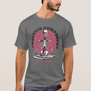 Exponering hos människa Skeleton Yoga Meditation T Shirt