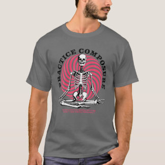 Exponering hos människa Skeleton Yoga Meditation  T Shirt