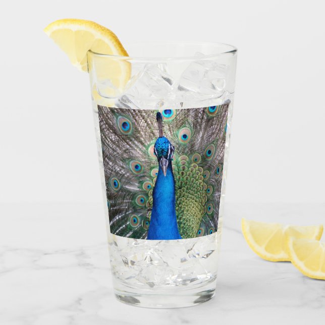 Exponeringsglas 002 - Påfågel Glaskopp (Framsida Ice)