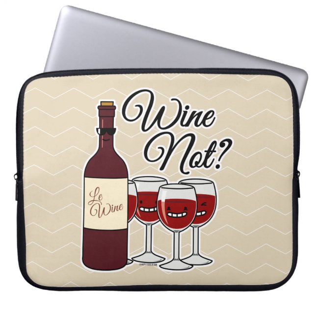 Exponeringsglas av för druvaalkohol för vin inte laptop fodral (Framsidan)