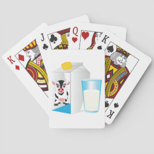 Exponeringsglas av mjölk casinokort
