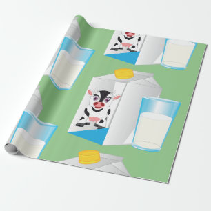 Exponeringsglas av mjölk presentpapper