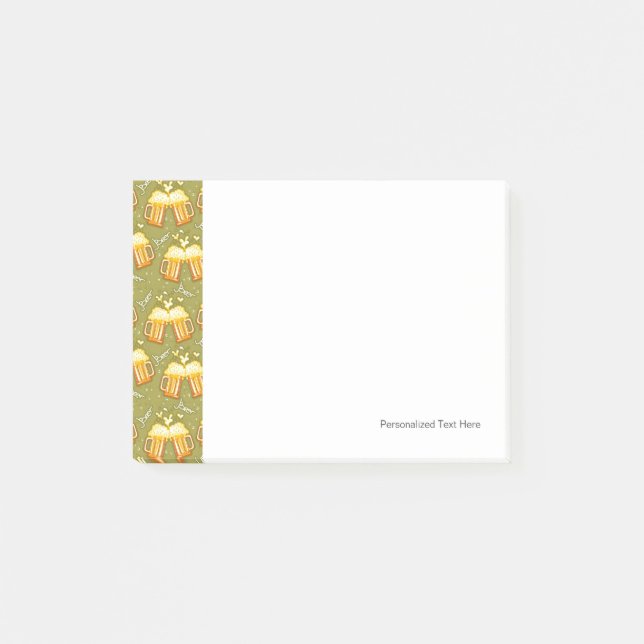 Exponeringsglas av ölmönster post-it block (Framsida)