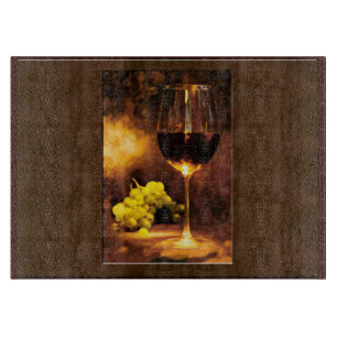 Exponeringsglas av vin- och gröntdruvor vid