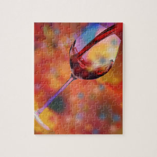 Exponeringsglas av vin pussel