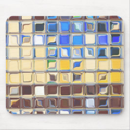 Exponeringsglas för Cafeblått~ belägger med tegel Musmatta