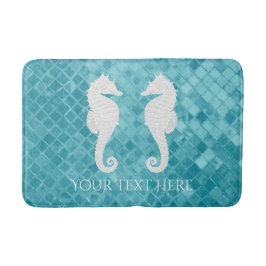Exponeringsglas för SeahorsesAquahavet Badrumsmatta