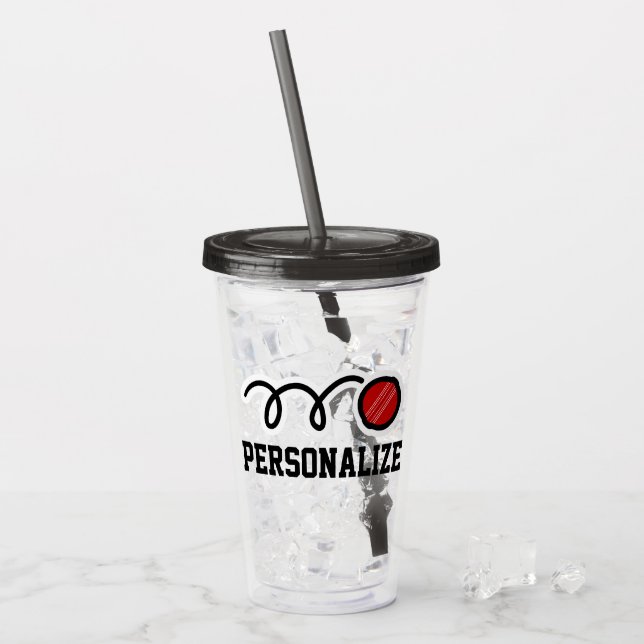 Exponeringsglas för tumbler för akryl för spelare take away mugg (Framsida Ice)