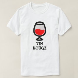 Exponeringsglas med rött vin- och textvinrouge t shirt