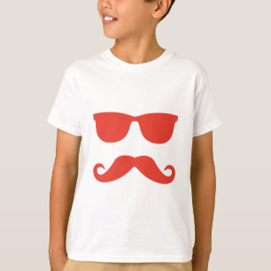 Exponeringsglas och mustasch t shirt